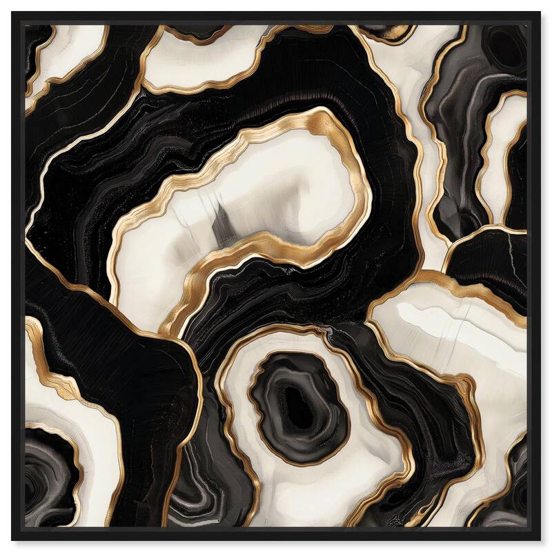 Coal Core Canvas by Art Remedy - 12" x 12" - Black