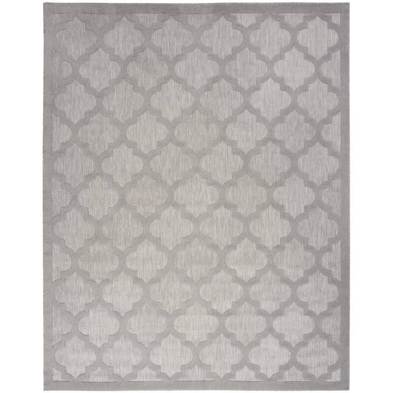 HomeRoots Contemporary Rectangle Outdoor Rug - 9' X 12'