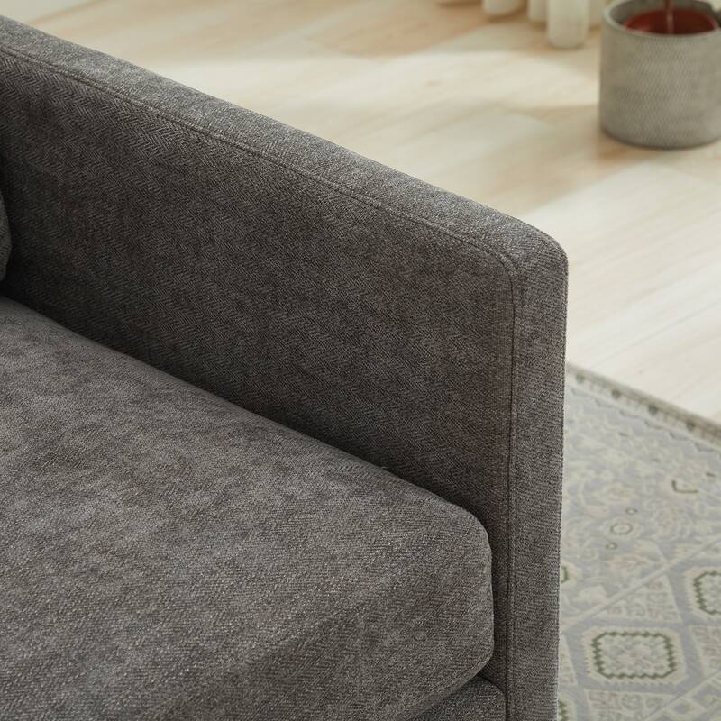 30.7"W Square Upholstered Swivel Accent Chair