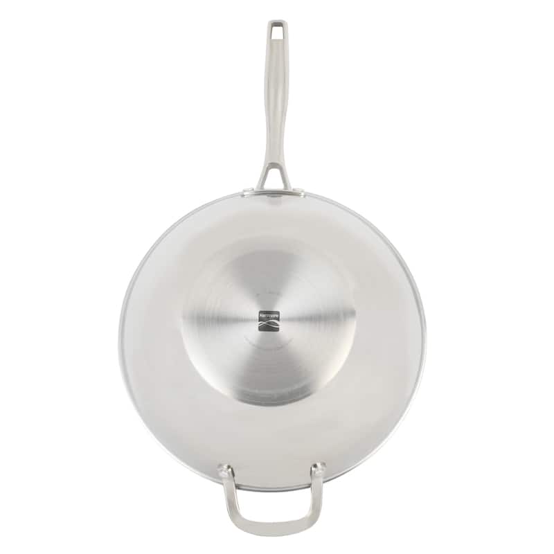 Kenmore Elite Luke Triply Hybrid Stainless Steel Wok W/Lid