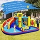 preview thumbnail 4 of 7, Gymax 7-in-1 Inflatable Water Slide Water Park Kids Bounce Castle With