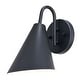 preview thumbnail 1 of 9, Vaxcel Lighting T0740 Hanson 10" Tall Outdoor Wall Sconce Matte Black / White