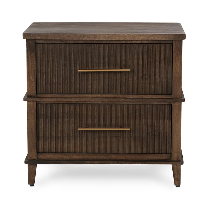 Classic Home Westlake 2-Drawer Mango Wood Nightstand