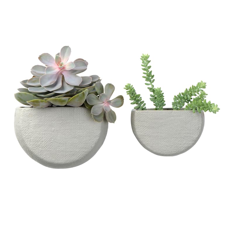 Stoneware Wall Planters