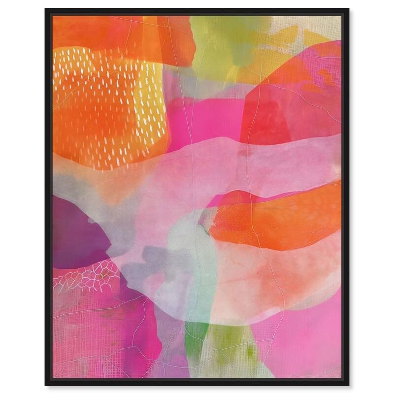 Garnet Gleam IV Canvas by Art Remedy - 36" x 45" - Black