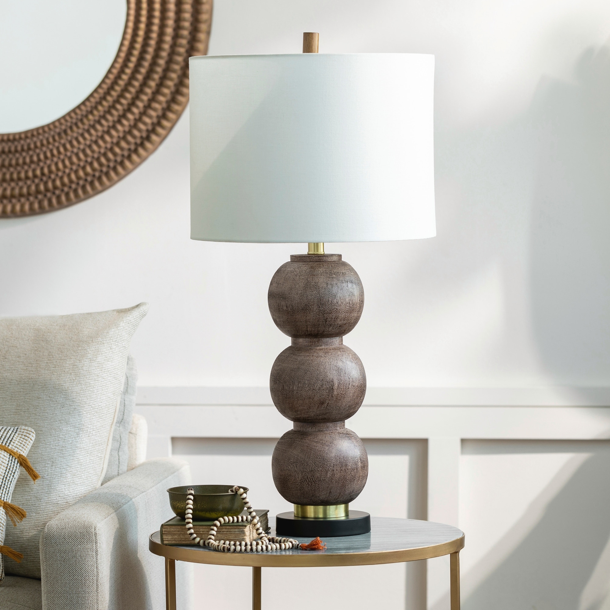 Livabliss Sneed Bubble Transitional Table Lamp - 31"H x 15"W x 15"D