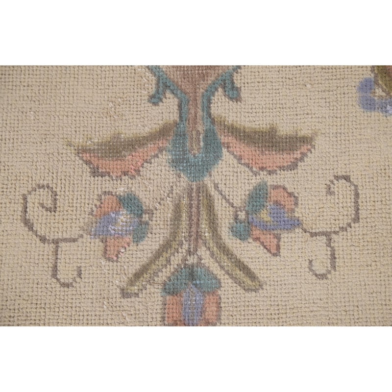 Distressed Tabriz Persian Vintage Rug Handmade Wool Carpet - 8'2"x 10'8"