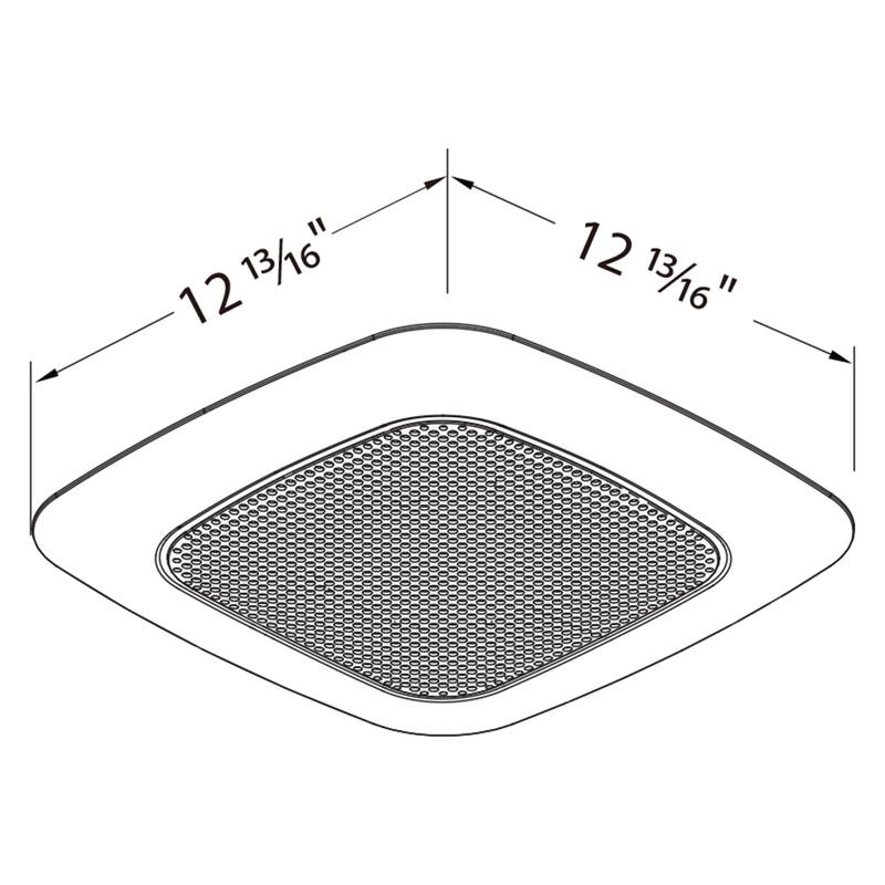 Delta Breez Signature 110 CFM Ceiling Exhaust Fan with Bluetooth Stereo Speaker - 7.52