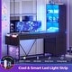 preview thumbnail 28 of 72, L Shaped Computer Desk 5 fabric Drawers Gaming Desk Storage Shelf