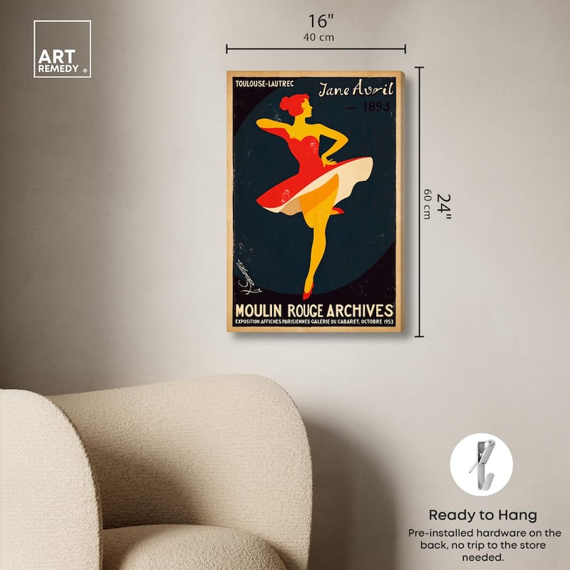 Moulin Rouge Canvas by Art Remedy, Gallery Wrapped