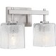 preview thumbnail 3 of 6, Brenthouse 2-Light Brushed Nickel Bath Light