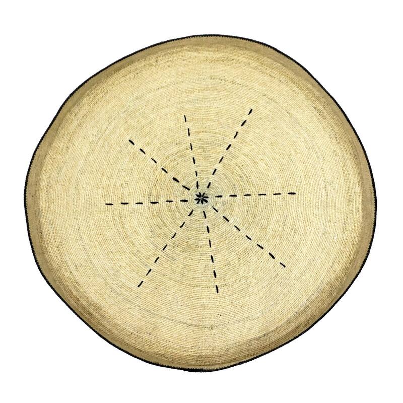 Wall Art Decor Dia 27.50" - EGG & BLACK