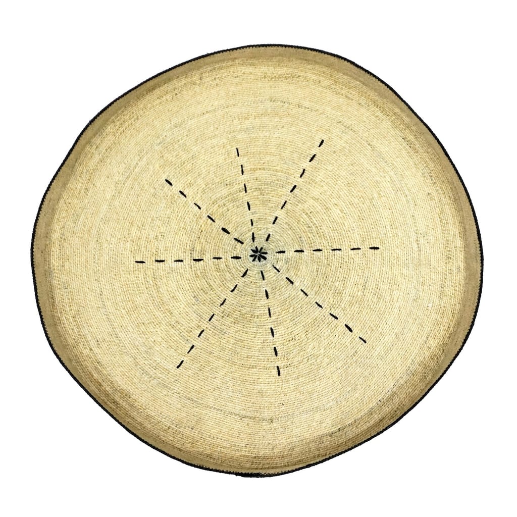 Wall Art Decor Dia 27.50" - EGG & BLACK