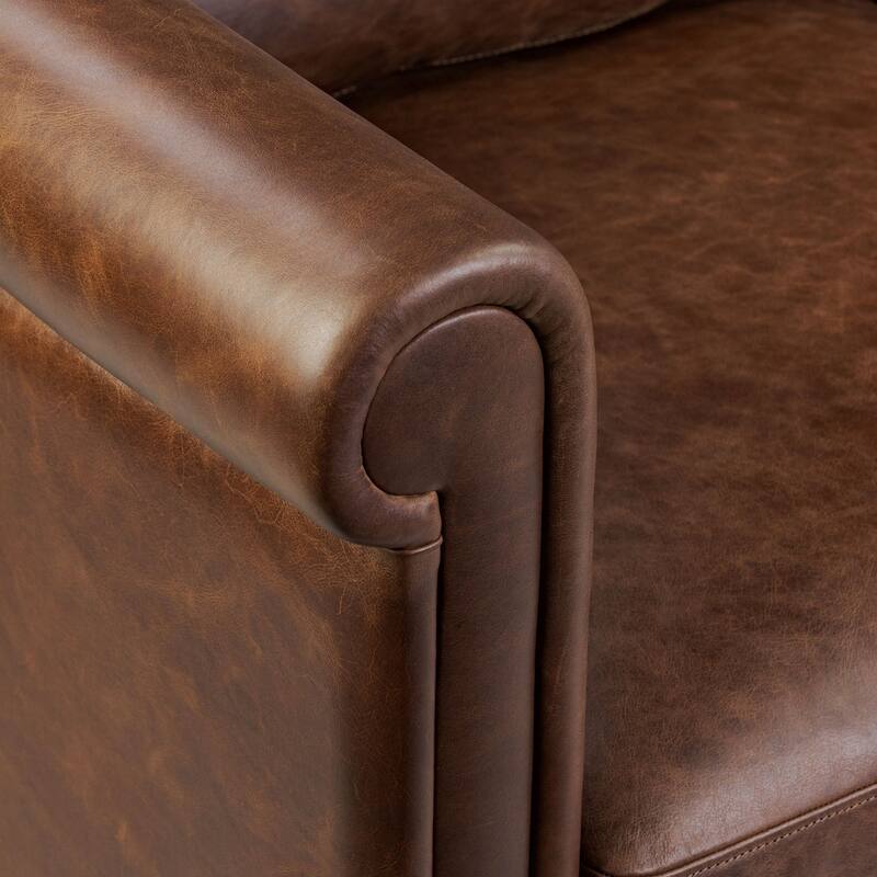 Poly & Bark Helston 89" Genuine Leather Sofa