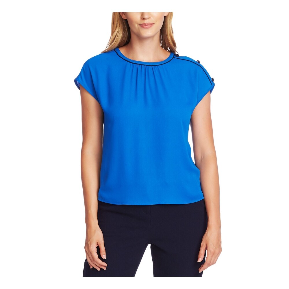 vince camuto short sleeve blouse