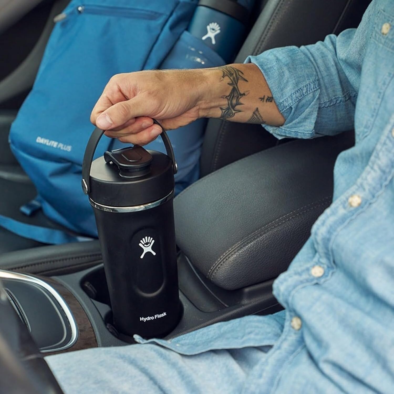 Hydro Flask Insulated Shaker Bottle, 24oz - Black - Bed Bath