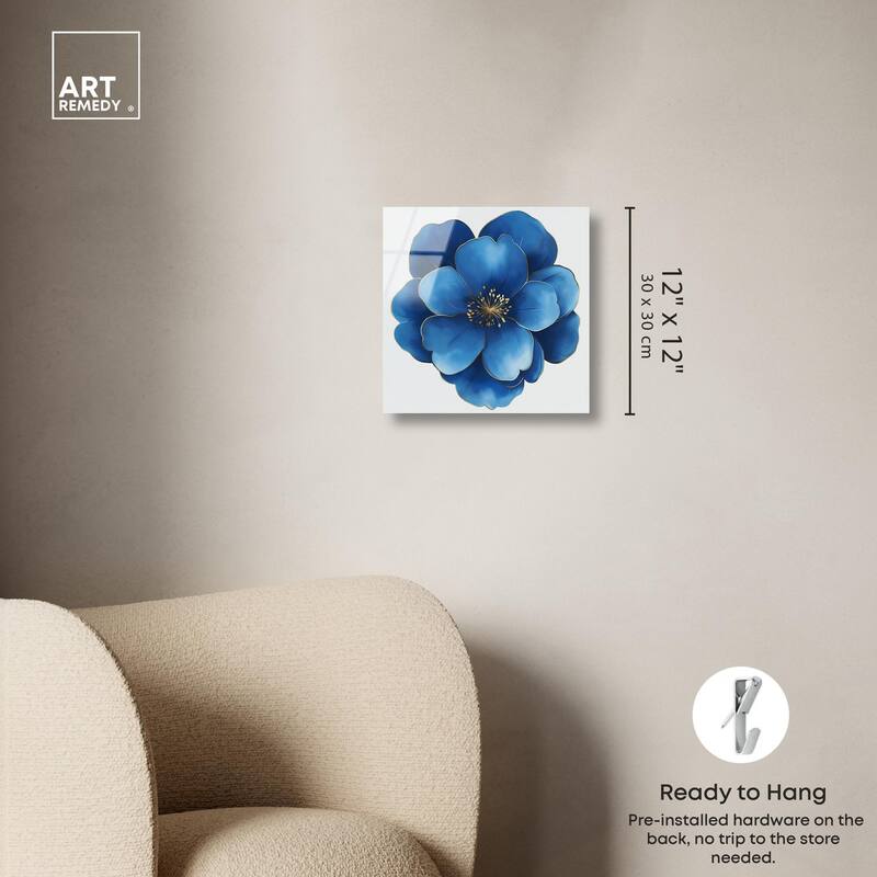 Blue Brilliance I Acrylic by Art Remedy, Ready to Hang