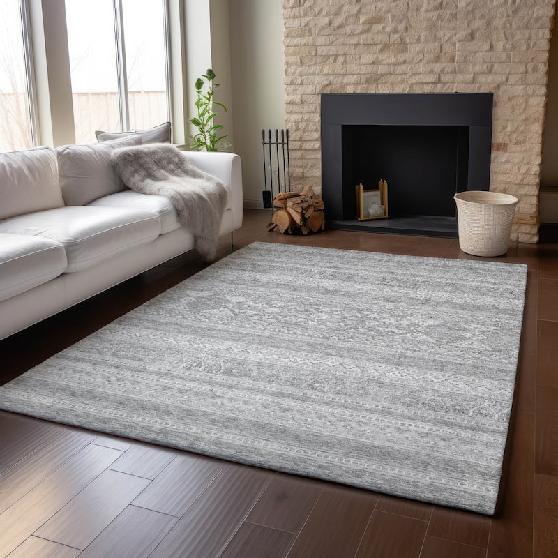 Premium Washable Super Soft Boho Stripe Mayfield Rug