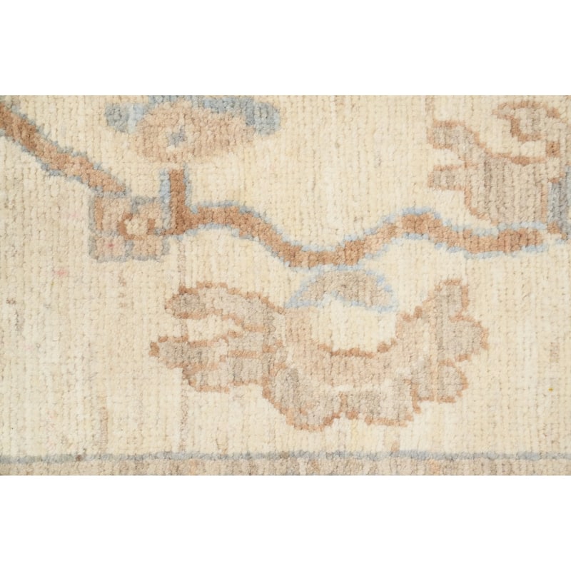 Hand Knotted Oriental 100% Wool Carpet Transitional All-Over Greys & Charcoal Oushak Area Rug - 11' 10'' X 9' 0''