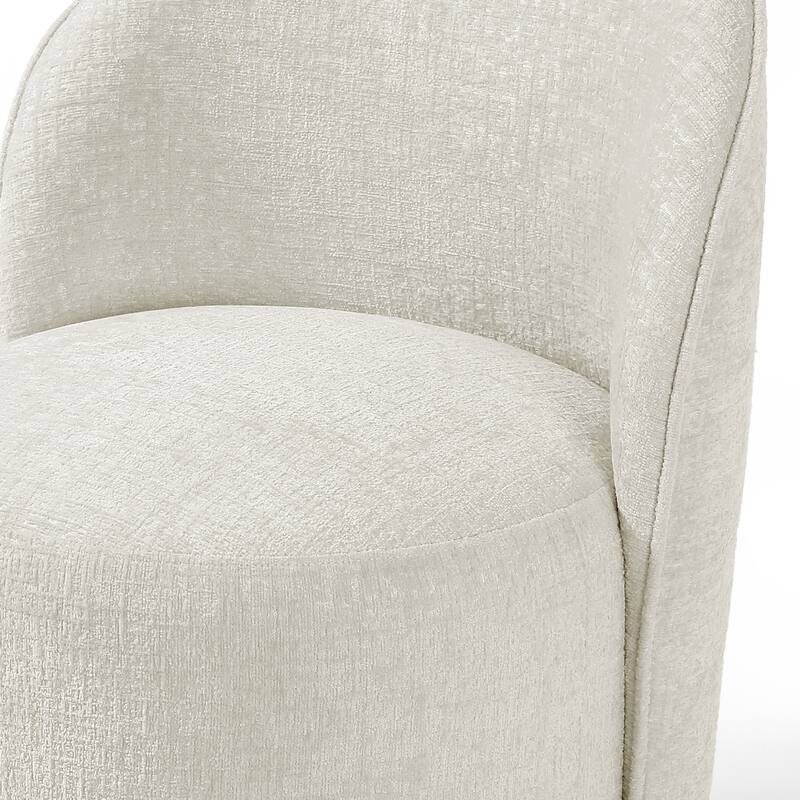 23" W Upholstered Swivel Side Chair for Dining Room, Balcony, Parlour