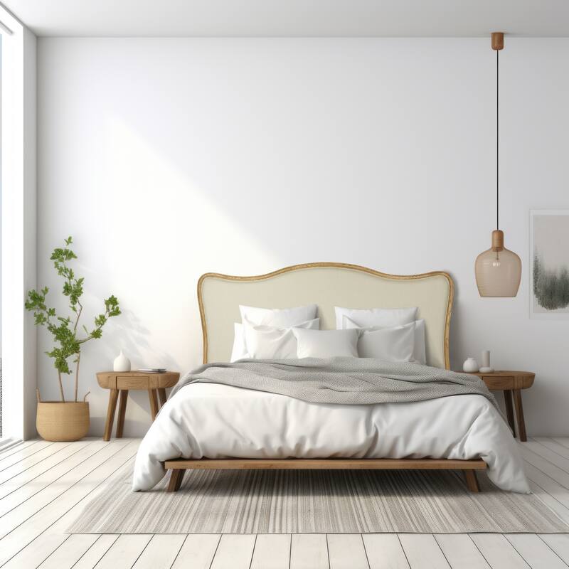 Oak & Linen Headboard