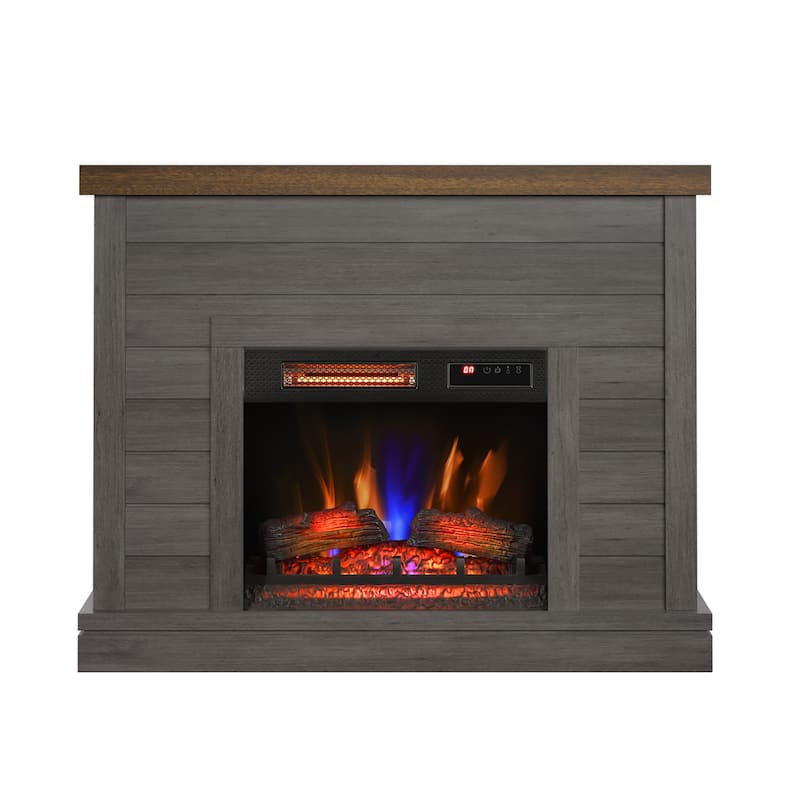 duraflame® Shiplap Wall Mantel Electric Fireplace