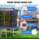 preview thumbnail 5 of 14, 8 ft. Round Outdoor Trampoline with Enclosure Net ﻿