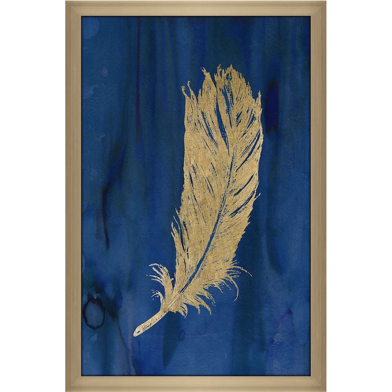 "Golden Feather IV" by Carol Robinson Print on Acrylic