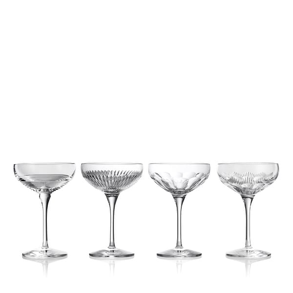 slide 2 of 5, Waterford Mixology Coupe Large 9floz, Mixed Set of 4