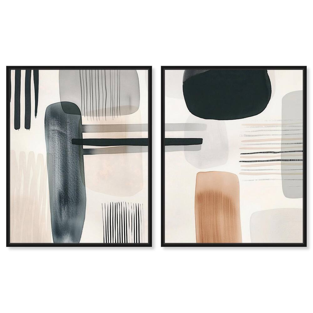 Softened Dimensions Canvas Set of 2 by Art Remedy