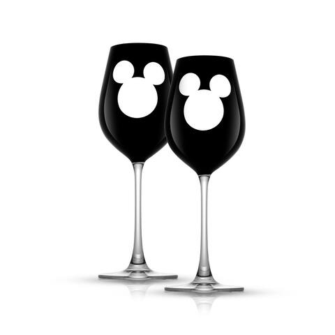 Disney Luxury Mickey Mouse Stemmed White Wine Glass - 16 oz - Set of 2