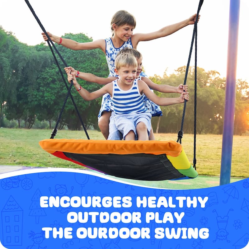 60'' Platform Tree Swing for Kids and Adults