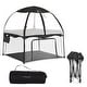 preview thumbnail 19 of 22, Dream On Me Ziggy Square Playard with Canopy Black & White
