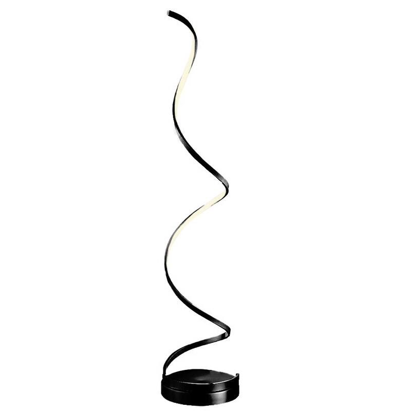 Modern Spiral Dimmable Integrated LED Floor Lamp - N/A