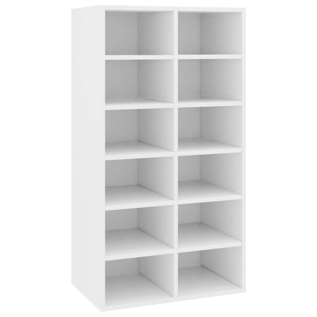 Vidaxl Shoe Rack White 21 5 X13 3 X39 Chipboard Vidaxl Shoe Rack White 21 5 X13 3 X39