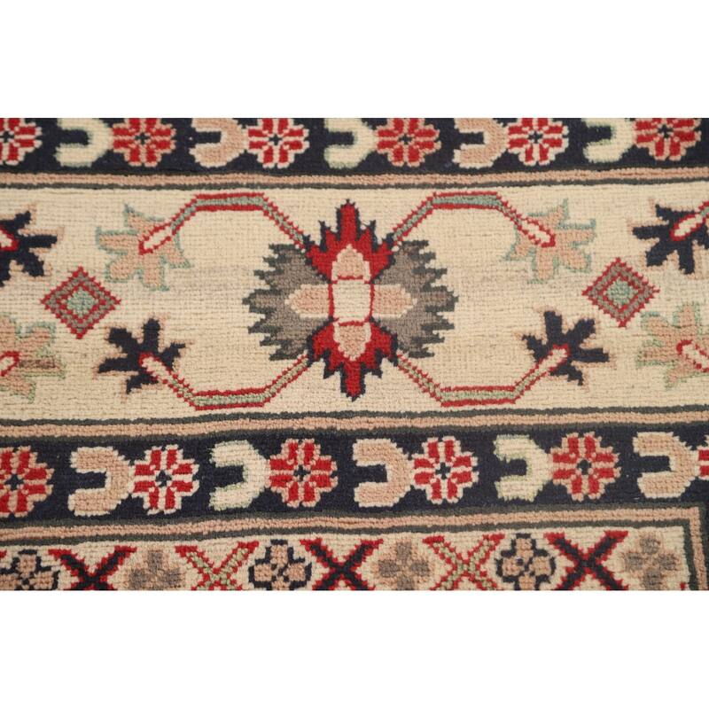 Red Kazak Oriental Area Rug Handmade Traditional Wool Carpet - 9'0"x 12'8"