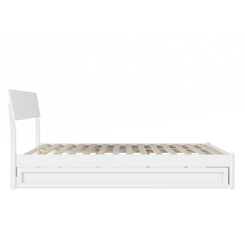 Norla Wood Platform Bed with Trundle