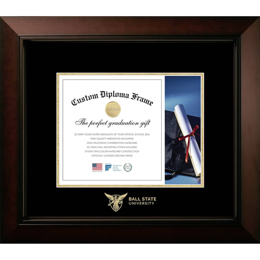 Ball State University 10w x 8h Legacy Diploma Frame