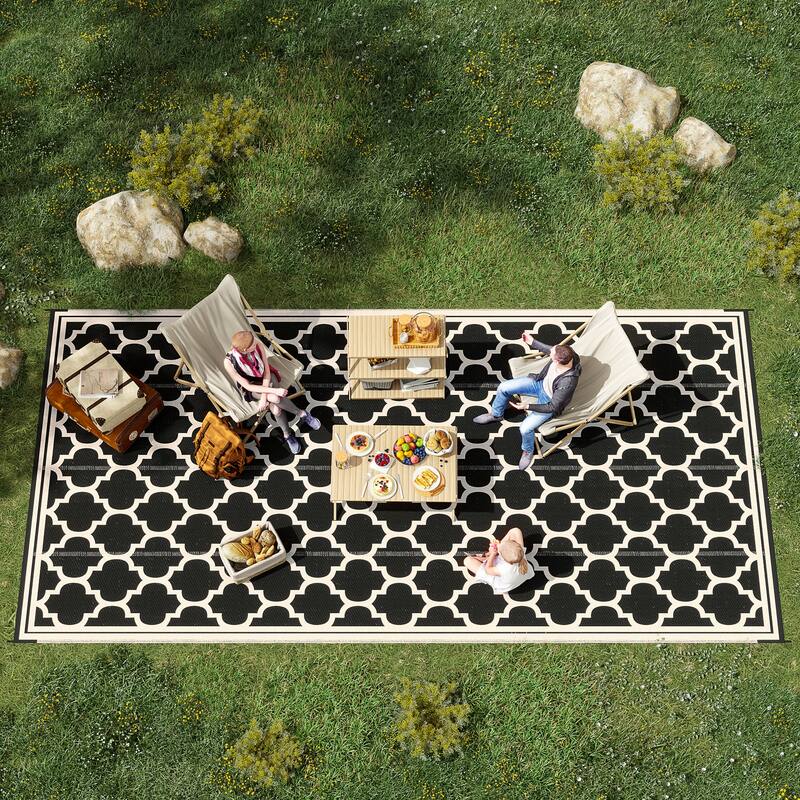 9' x 18' Reversible Outdoor Waterproof Portable Camping Carpet - 9' x 18'