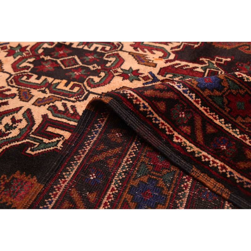 ECARPETGALLERY Hand-knotted Teimani Black Wool Rug - 4'0 x 6'10