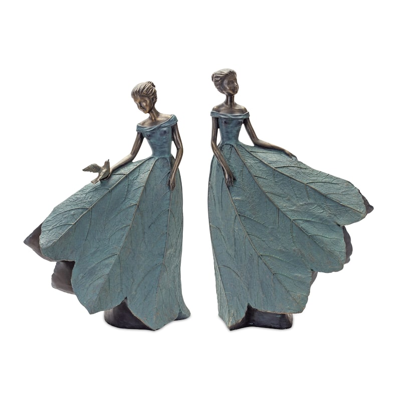 Garden Figurine (Set of 2) - 16 x 8 x 19.25; 13 x 8.25 x 21.25