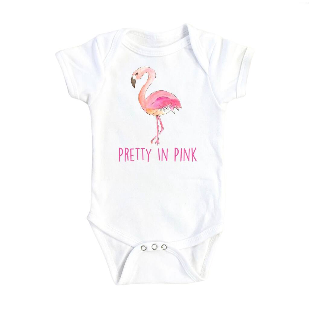 Flamingo Pink- Baby Boy Girl Clothes Infant Bodysuit Funny Cute Newborn