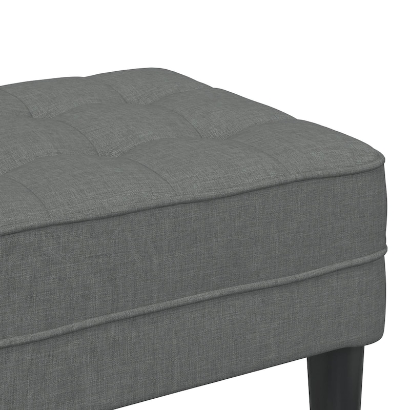 Elegant Fabric Storage Ottoman in Multiple Colors - 44.5 x 22.4 x 15.4 in
