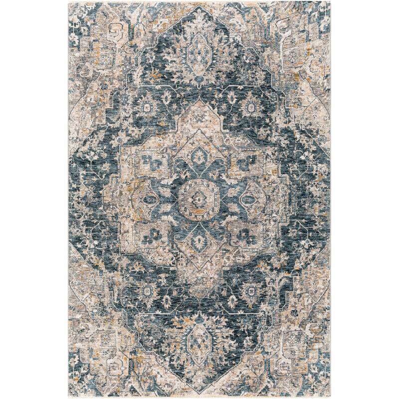 Artistic Weavers Lire Traditional Area Rug - 2' 7" x 4' - Teal