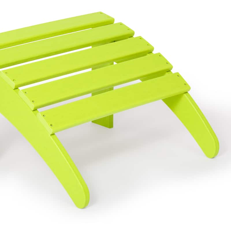 Polytrends Laguna Hdpe All Weather Outdoor Patio Foldable Ottoman