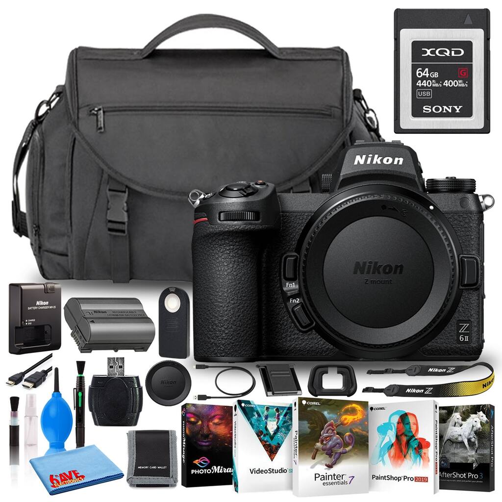 Nikon Z 6II Mirrorless Digital Camera 24.5MP (Body Only) 64GB XQD