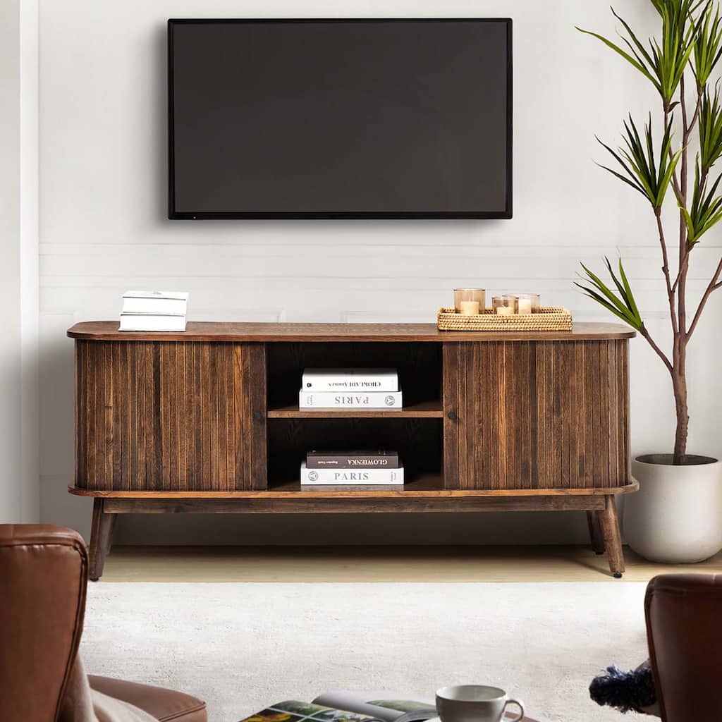 Franz TV Stand for TVs up to 65" with Adjustable Shelf by HULALA HOME