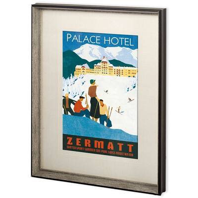 Grand Hotel Zermatt Framed Art Print