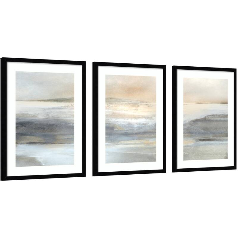 Abstract Land 3 Piece by Dan Hobday Framed Wall Art Prints