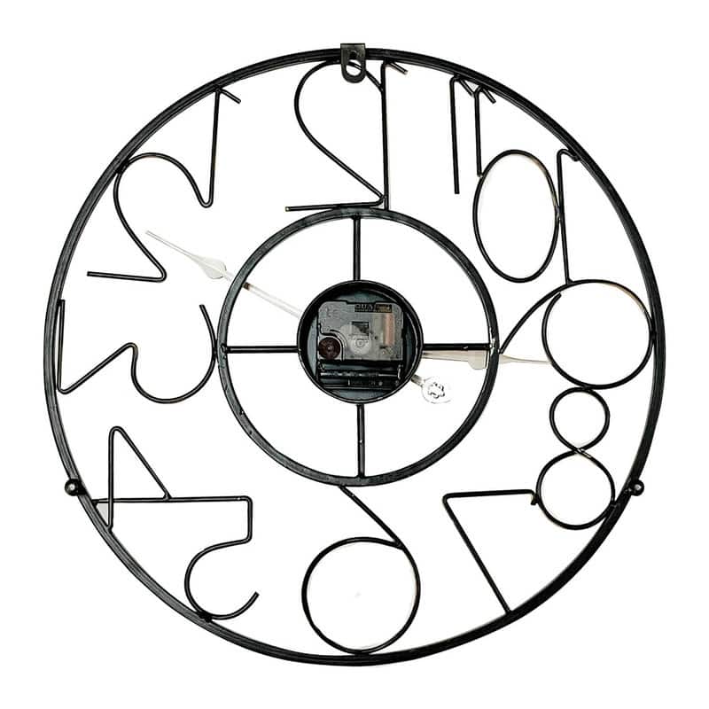 Karina Metal Round Modern Farmhouse Wall Clock - 16"H x 16"W x 1.25"D
